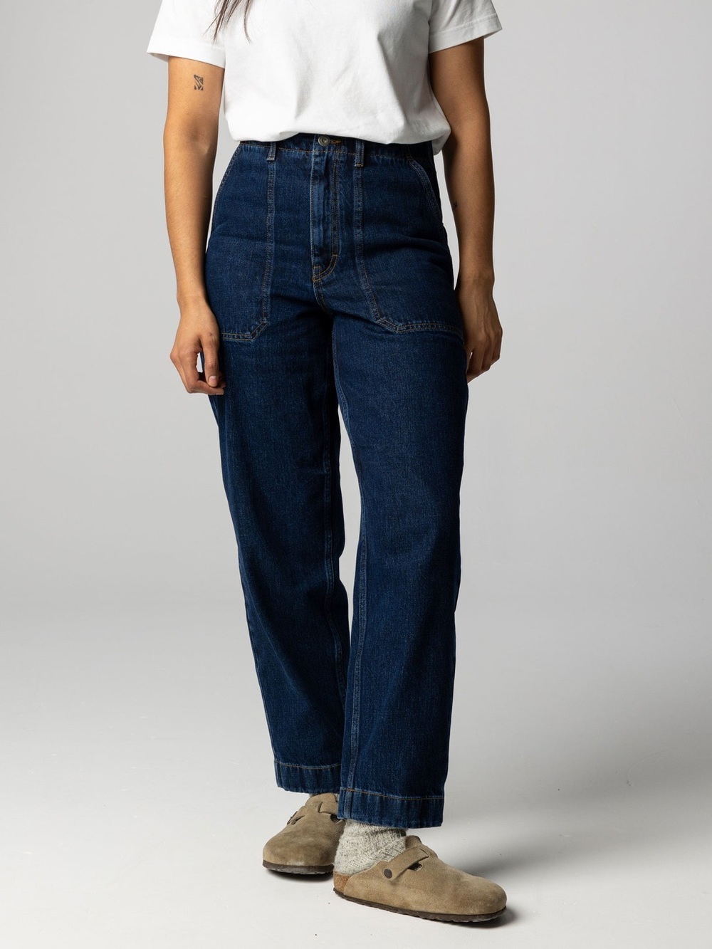 Finisterre Womens Yarrel Jean Organic Cotton Denim Blue Jeans